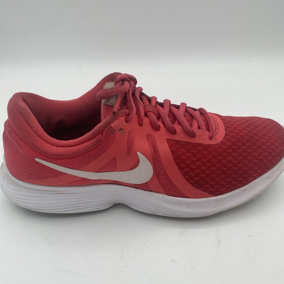 Nike Revolution 4 Woman's Size 9 Red White‎ Low Running Athletic Shoes - Picture 4 of 8